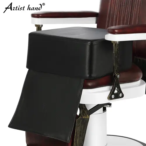 Artist hand Children Leather Cushion, Spa Equipment, Oversize Barber Salon Booster Seat, Black