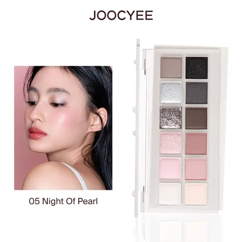 JOOCYEE 12-Shade Silky Gel Multi-Use Cosmetic Palette, Long-Lasting & Blendable Shimmer Pigment for Smokey Eyes, Beginner-Friendly, Shimmer Pigment Palette, Makeup Routine, Alt Makeup, Eyeshadow Palette campingessentials