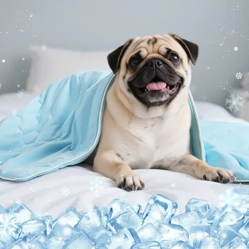 Pawaboo Premium Nylon Single Layer Cooling Dog Blanket, Q-MAX>0.4 Quick Cool Large/XL/M Throw, Washable Lightweight Summer Quilt for Pets & Hot Sleepers (Picnic-Ready)