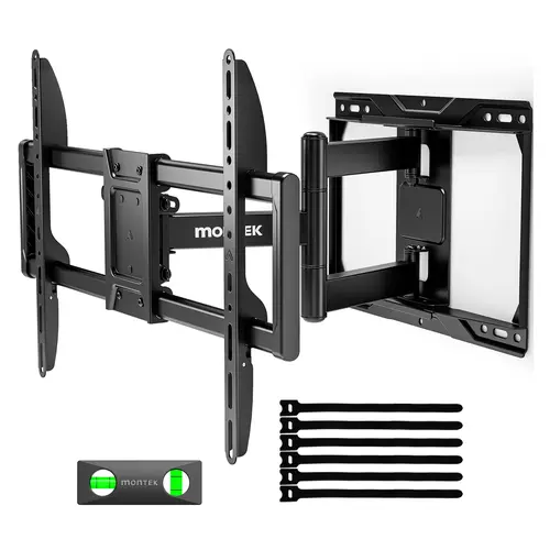 monTEK Modern Full Motion Adjustable TV Wall Mount for 13-120 Inch Flat & Curved TVs, Swivel-Tilt Articulating Bracket, 264 lbs Weight Capacity, Compatible with Monitors,back to school,back to school shopping