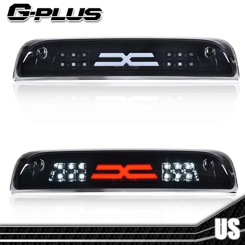 Fit For 15-18 Chevy Silverado GMC Sierra LED Rear Third Brake Light Lamp Black Third Brake Light G-PLUS