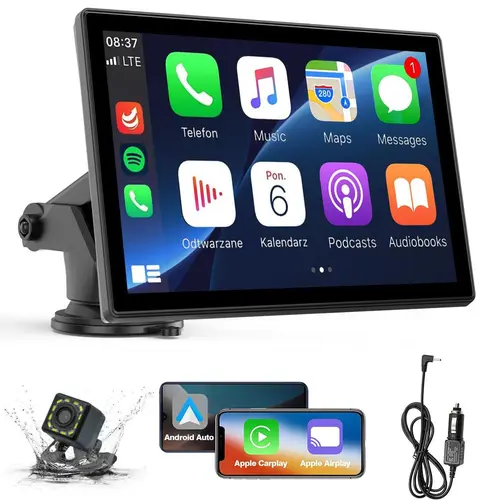 【Toolupgrade】2026 New  Screen for Car, Music/Navigation for All Cars，Equipped with AUX cable