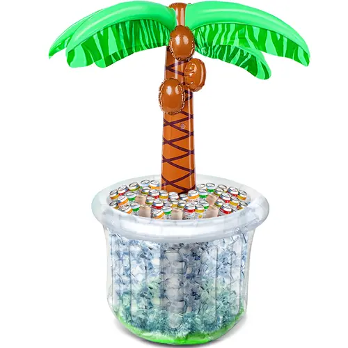 60" Inflatable Palm Tree Cooler, Beach Theme Decor, Pool Party Decorations, Luau Hawaiian Birthday Party Supplies, Ocean Jungle Tropical Themed Summer Outdoor Drink Cooler    DealsForYouDays