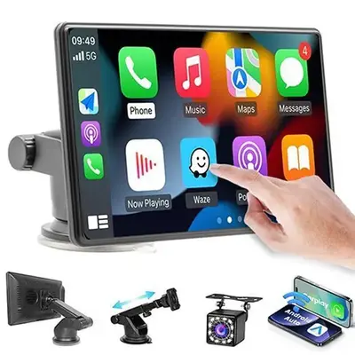 2026 New Wireless  Screen for Car, 7 Inches,  Music/Mirror Link/Navigation for All Cars