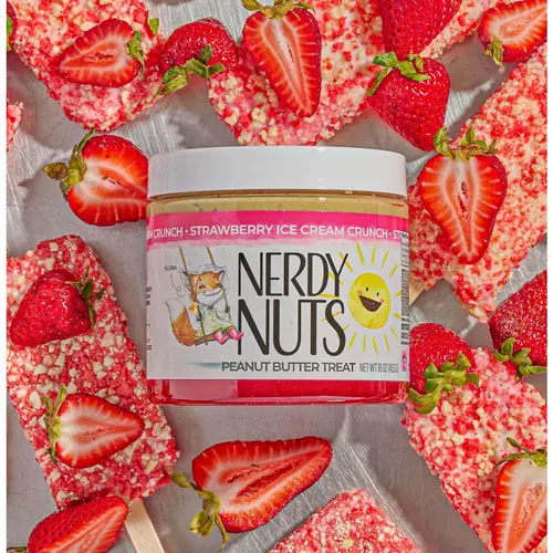 Strawberry Ice Cream Crunch Peanut Butter Treat