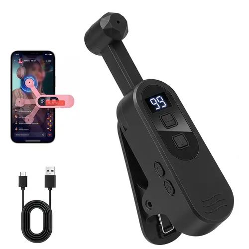 2026 Upgraded 99-Speed Rechargeable Cordless Digital Auto Clicker for Smartphone, Cellphone, Portable Phone Accessories, 180° Rotating Arm, Built-in Battery, Fast Screen Tapper for Mobile Gaming, Reward Tasks (iPhone & Android), Batteries, Adjustable