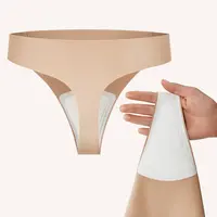 LUCKMEEY Camel Toe Cover Thongs for Women - G-String, Seamless Design, Basic Fit, Machine Washable, Comfortable Underwear - Womenswear Everyday Soft Panties