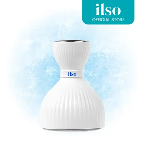 [ilso] Facial Cooling & De-Puffing Tool for Face & Pores - Dual Cooling Master | Instantly Cools Skin & Tightens the Look of Pores | Color-Changing Stainless Steel Cooling Massage Stick | Korean Skincare Tool