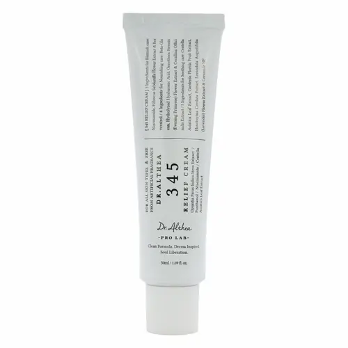 Dr.Althea 345 Relief Cream 50ml - Shea & Chamomile Infused Moisturizer, Dry Sensitive Skin Selfcare, Calms Redness, Soothes, Supports Skin Repair