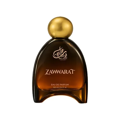 BellaVita Luxury ZAWWARAT Eau De Parfum | Oriental Floral Oud Perfume | Notes of Saffron, Rose & Smoky Oud | Warm, Resinous & Long-Lasting Fragrance