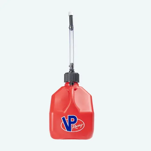 VP Racing Fuel 3gal Square Motorsports Jug - High-Density Crack-Resistant Plastic, Critical Area Reinforcement, Quick-Flow Spout, All-Seasons Automotive Car Repair Fluid Dispenser for VP Racing Fuel Jugs, Oats, Rock Salt, Birdseed, Farm Use, Dispense Flui