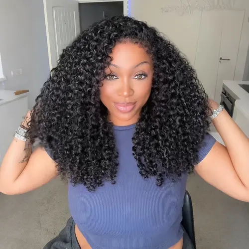 4C Curly Edges 360 Invisi Strap Ready to Go Glueless Lace Front Wigs Human Hair Pre Cut Pre Bleached 8x5 Closure Wig 220% Density Human Hair Wig Pre Plucked 13x4 Lace Frontal Wigs With Natural Hairline