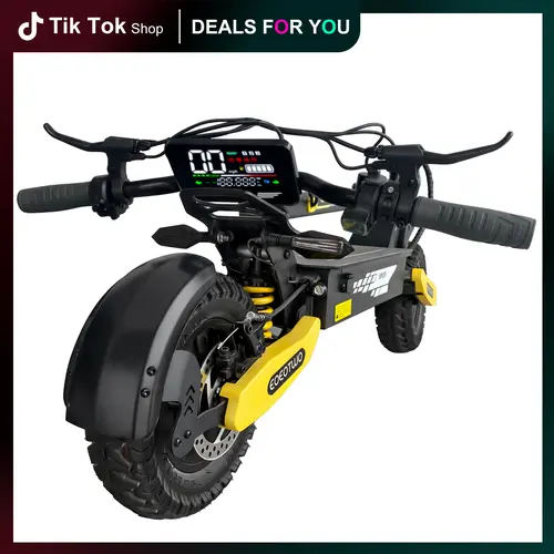 EOEOTWO Electric scooter, 40 miles of range, 28MPH , 1200Wmaximum motor,11-inch pneumatic tires, LED screen design,double suspension, maximum load capacity 330 pounds,adult commuting electric scooter