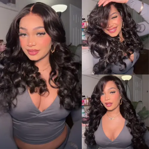 【Limited Stock】Sunber Affordable Body Wave 13x4 Lace Frontal Wigs Human Hair Pre Cut Pre Bleached Pre Plucked Lace Frontal Summer Wig With Drawstring  Fit All Head Sizes Beginner Frienly SummerTurnUp