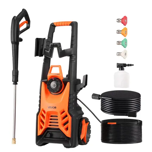 VEVOR Portable Adjustable Electric Pressure Washer, Max 4500 PSI 3.2 GPM, Car Wash Power Washer for Outdoor Use