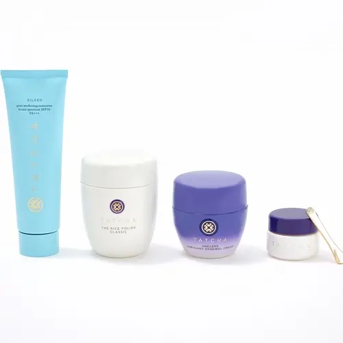 QVC TATCHA Jumbo Silken SPF 35 Ageless 4-Piece Face and Eye Skincare Ritual Kit