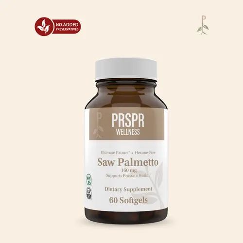 PRSPR Wellness Saw Palmetto Plant-Based Botanical Extract Capsules - 90-Day Supply Dietary Supplements, Fuller Hair Support, Hair + Hormone Aid, Prostate Health, Prop 65 Safe Adult Wellness Aid