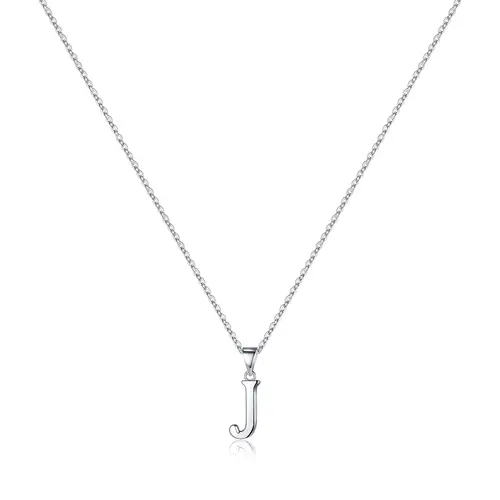 Turandoss S925 Sterling Silver Personalized Initial Letter Alphabet Charm Necklace for Women, Hypoallergenic Adjustable Fine Chain, Daily Wear Romantic Gift for Girlfriend