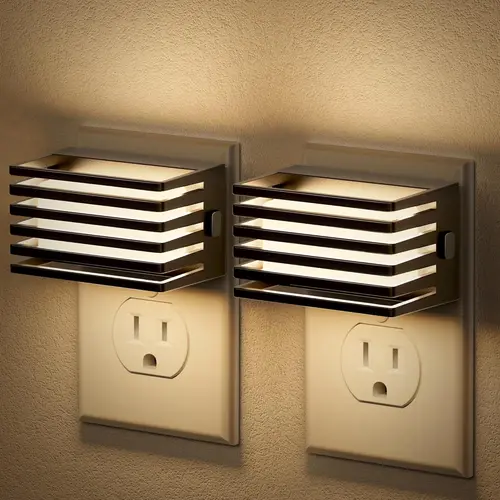 2-Pack Sleek Stylish LED Wall Lamps, USB Charging Auto Sensor Dimmable 3000K Soft Light, Home Decor Light for Bedroom, Ambient Lighting Wall Fixture for Hallway SohoChic