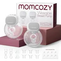 Momcozy  S9 Pro & S12 Pro Breast Pump, Upgraded Wearable Breast Pump, Hands-free Design, with LED Display, Dual-head Electric Portable Breast Pump, with 2 Modes and 9 Levels, 24mm,A