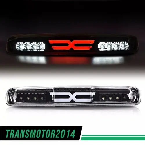 Fit for 99-07 Silverado/Sierra 3D LED Bar Third Tail Brake Light Cargo Lamp Black for Chevy Silverado GMC Sierra Third Brake Light G-PLUS