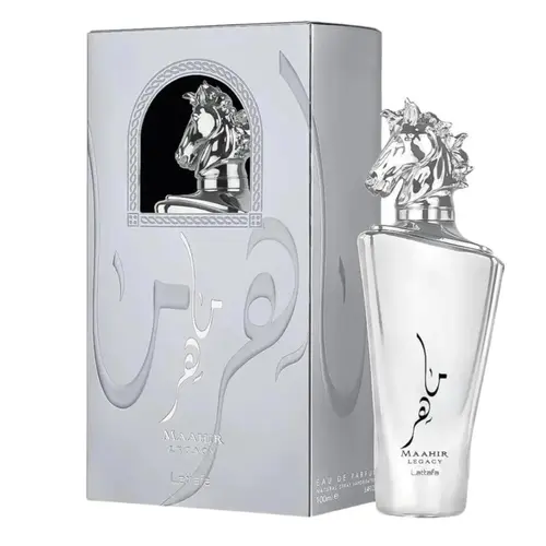 Lattafa Maahir Legacy for Men Eau de Parfum Spray, 3.4 Ounce