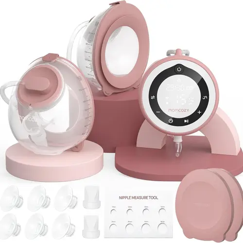 Momcozy V1 Pro &V2 Pro Wearable Breast Pump, Hospital-Grade Pocket Primary Pump, Hands-Free Portable Pump with Lightweight Visible Cups for Real Milk Removal