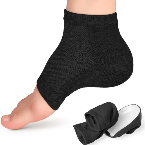 Height Max Insoles 3 Inches – Invisible Shoe Heel Pads for Men & Women – Half Height Raised Insoles with Comfort Cushion – Universal Fit for Sneakers, Dress Shoes & Boots Footwear Bathroom 2Pcs-Black Socks Womenswear