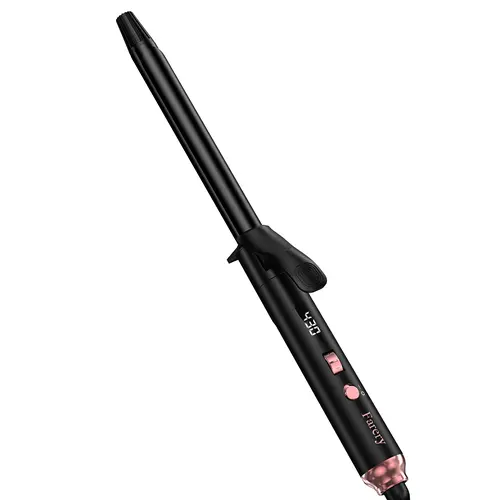 Farery 0.75-Inch Long Barrel Curling Iron - Ceramic Barrel Curlers & Straighteners for Tight Curls, Adjustable Heat Settings Hair Styling Tool, Curling Irons