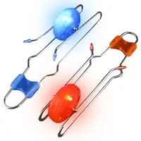 ArtCreativity Retro LED Light-Up Gyro Wheel Toy Set - 2 8.5in Smooth Spinner Wheels, Rail Twisters with Light Show Effects, Durable Plastic-Metal Construction, Top Gift for Ages 3+, Boosts Hands-On Coordination
