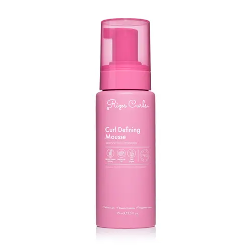 Rizos Curls Travel Size Curl Defining Mousse, lightweight foam, for hydrated, frizz-free curls