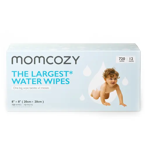Momcozy  Baby Wipes-Extra Large Size Design, Unscented & Hypoallergenic, Cleansing & Moisturizing Baby Wipes for Sensitive Skin-B