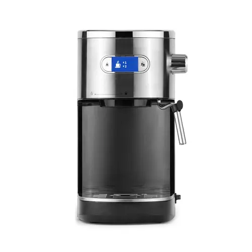 Cowsar Compact Counter Fit Espresso Coffee Machine - 20-Bar Pump Pressure, Smart Pre-Soak Brewing, Steam Wand Milk Frother, LED Display, 11.97x11.42x7.09", Cappuccino Ready Household Kitchen Appliance