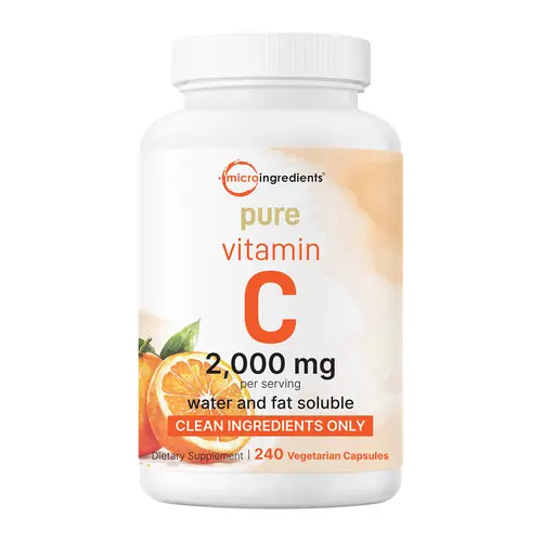 Pure Vitamin C 2,000mg, 240 Veggie Capsules