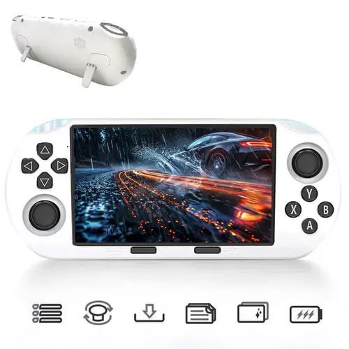 WUDS SF3000 Retro Compact Portable Handheld Gaming Console, 4.5 in IPS Screen, Cordless Device for Retro & Mobile Gaming, Cool Gadget Gift for Console Gamers