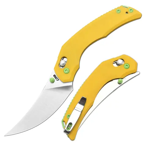 CJRB Cutlery Dusty Rhodes-Designed Nanner Single-Edged Folded Knife - 3.23" Stainless Steel AR-RPM9 Upswept Tip Blade, G10/Glass Reinforced Nylon Handle, Closed Profile, Lightweight Tools, Adults' EDC Gear, Outdoor Survival Equipment, Unique Gifts for Man