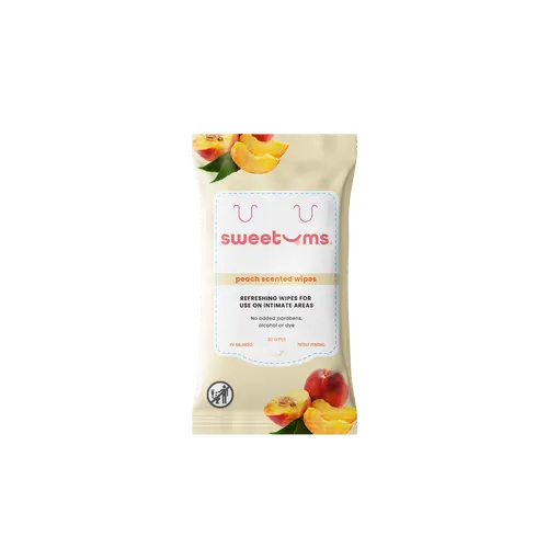 Peach Scented Feminine Hygiene Wipes