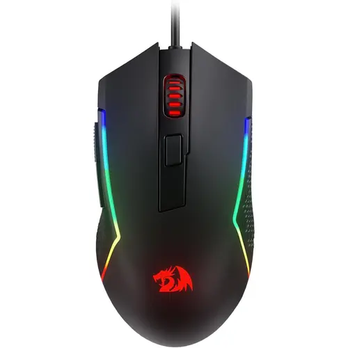 Redragon M616 Tactical RGB Wired Optical Macro Gaming Mouse - 10000 DPI, 6 Programmable Macro Buttons (Speed Up Key Combos), 8 Backlit Modes, Software-Supported DIY Keybinds, PC Gamer Stuff, Teen Boy Gift, PC Accessories for Long Sessions