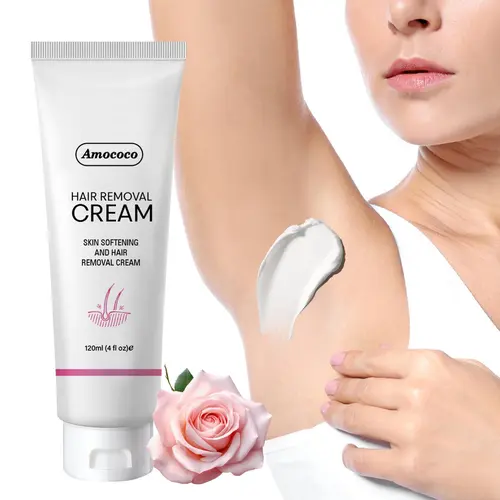 Intimate Painless Depilatory Gel for Women - Bikini Hair Removal for Sensitive Skin, Underarms, and Private Parts, Suitable for All Skin Types