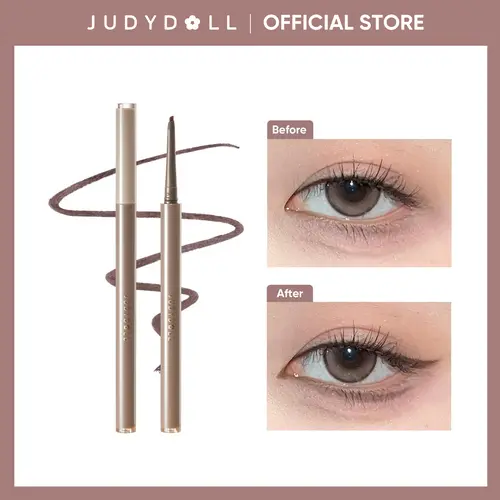 JUDYDOLL Precisely Depicted Slim Gel Eyeliner, Waterproof Eye Liner, Sharp Winged Lines, Long-Lasting, Beginner-Friendly, Lasting Satin Finish, Smudge-Proof, Transfer-Resistant, Suitable For Sensitive Eyes, Back to School