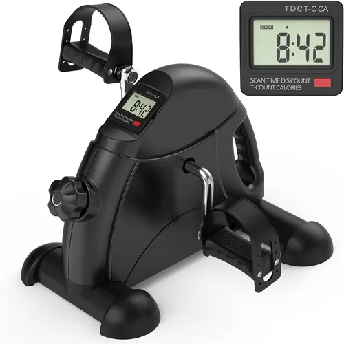 FED Fitness Feierdun Series UB3 Under-desk Bike - Lightweight Compact Home Exercise Equipment, Stepper with Adjustable Straps, Wrist Arm Leg Rehabilitation Trainer for Indoor Workouts & Physical Therapy, Electronic Display, Steppers For Exercises