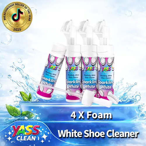 Yass Clean Bootifully Foam White Shoe Cleaner Sparkling White 200ml 7 