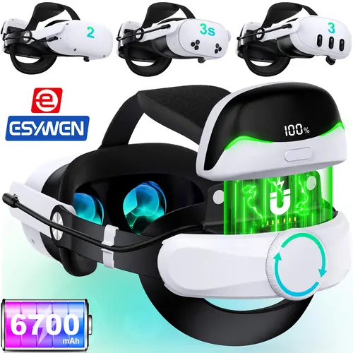 ESYWEN VR Headset Enhanced Headband for Quest 2/3/3S VR Host Retractable & Adjustable Strap for Comfort and Support,back to school,back to school haul