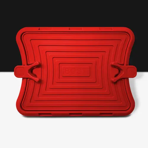 Nottadrip™ Mess Free Cooking & Serving Station - Red Silicone Drip Tray with Prongs & Trivets for Hot Pots & Pans - Ultra-Durable Kitchen Tool Set for Tidy Cooking