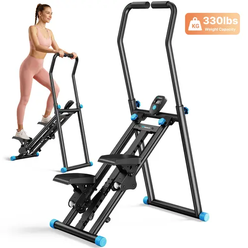 （Live Only）Special Link for Flash sale Merach Stair Stepper with Handlebar for Full-Body Workout, 330LBS Capacity,  Compact Cardio Climber Exercise Machine with Adjustable Pedals, Vertical Climber for Home Gym BackToSchool