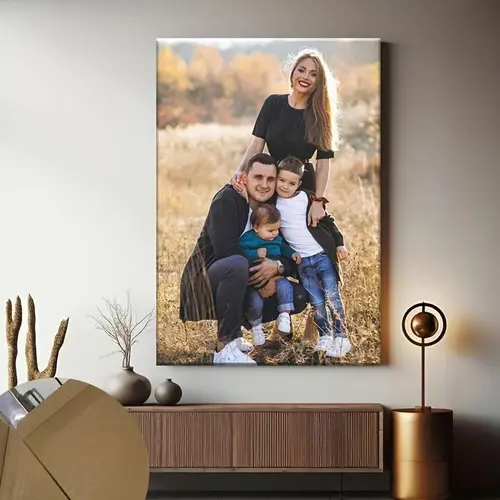 Custom Pine Wooden Frame Print, Personalized Love-Theme Wrapped Frame, Couples Gift, Bedroom Decor, Wall Art Decor, Home Supplies, Picture Frame, Solid Wooden Frame