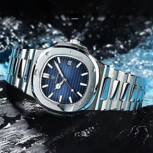 1 Piece Classic Elegant Analog Quartz Wrist Watches, Modern Fashionable Wristwatch, Minimalist Design Business Quartz Watch with Striped Dial, Perfect for Business Professionals and Daily Wear, Analog Wristwatches