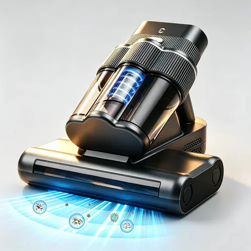 Mattress Vacuum Cleaner, [Upgraded] 18Kpa Bed Vacuum Cleaner with LED display, 253.7nm UV-C Light, Dust Detection Green Light, 149°F Heat, Ultrasonic, Corded, 500W, Handheld Vacuums for Bed, Sofas, Couch, Crib