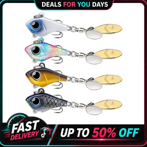 TRUSCEND Vibrating Metal Tail Spinner Fishing Lure with BKK Treble Hooks, High-Speed Swivel, Anti-Rust, Corrosion Resistance, Centered CG for Accurate Long Casting, Jigging Action, Ideal Weight for Bass & Pike Fishing
