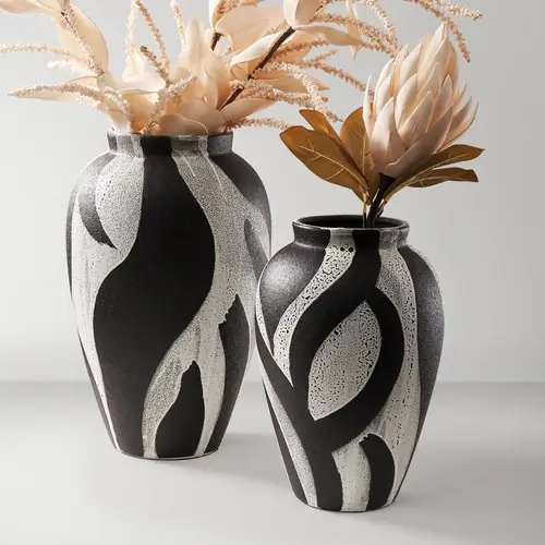 Z Gallerie Montae Vase Flower Design Home Decor Accessory Bouquet Ceramic Zebra Home Decorative Vase Modern Plant Vase Home Decoration,dorm decor,dorm room decor
